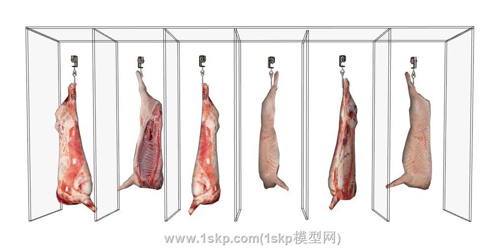 猪肉腊肉肉类SU模型