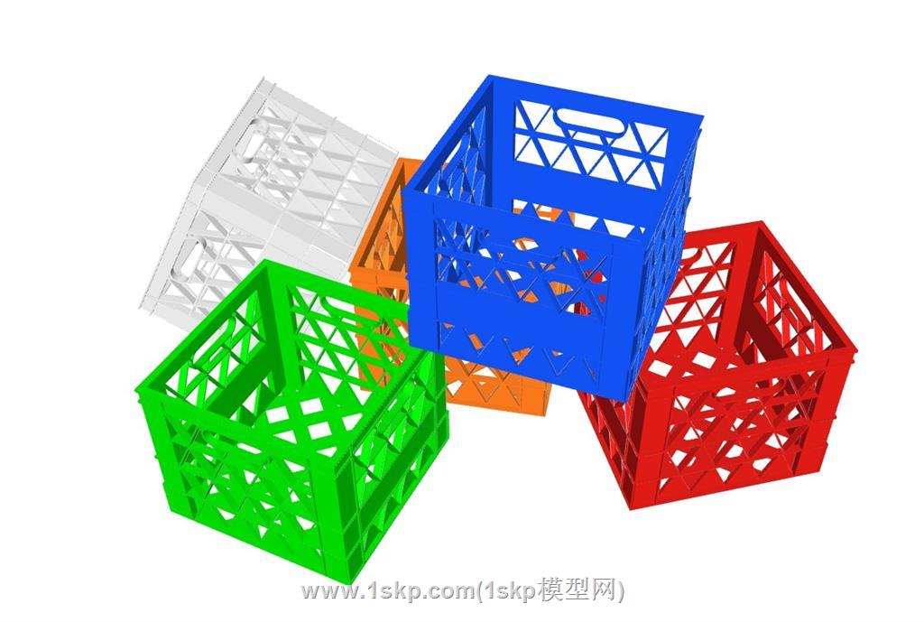 塑料箱SU模型