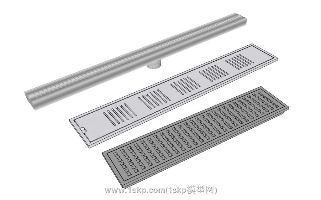 不锈钢排水水沟盖板SU模型
