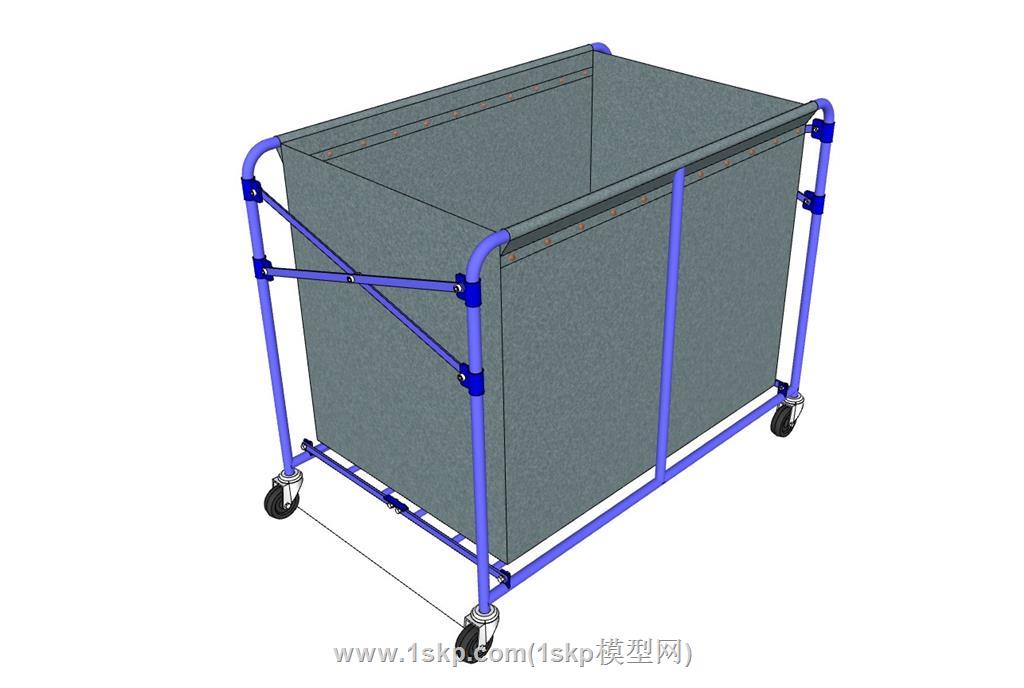 医院污衣袋车SU模型