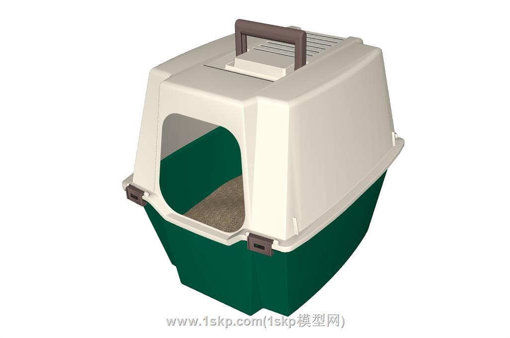 猫砂盆SU模型