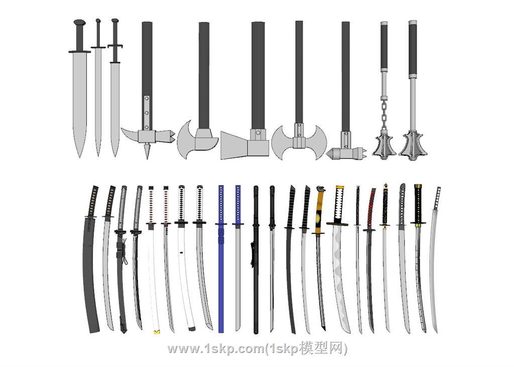 武士刀东洋刀绣春刀冷兵器锤子