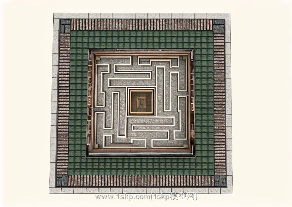 新中式园路铺装