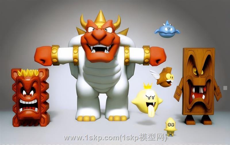 卡通马里奥库巴魔王