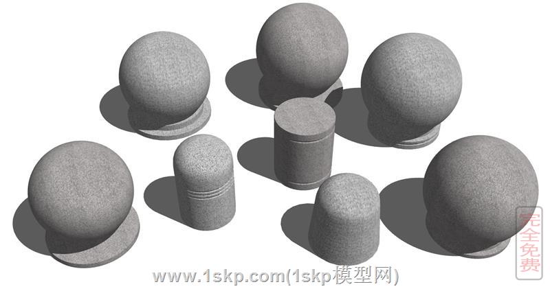 石球路障的挡车石