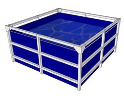 帆布池鱼池防水布人工鱼池家用儿童游泳池养鱼水箱专用篷布蓄水池
