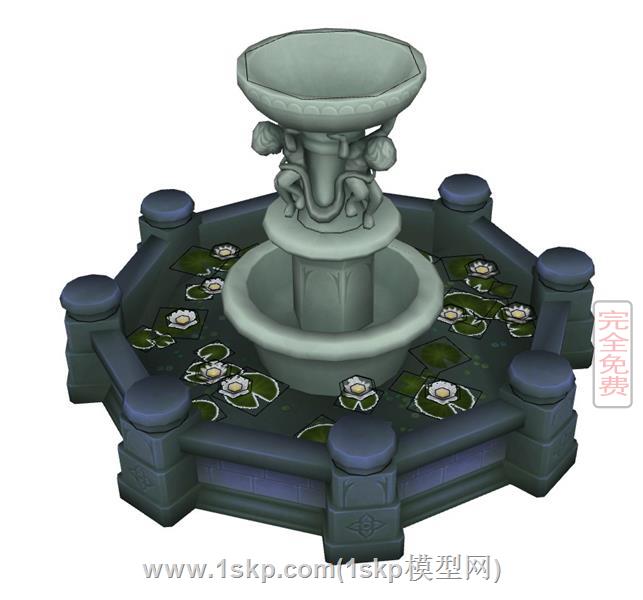 游戏喷泉水池