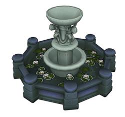 游戏喷泉水池