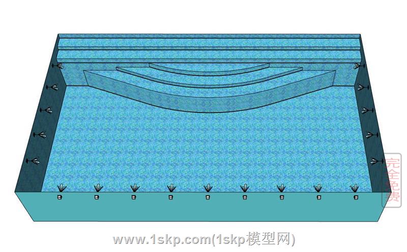 长方形游泳池