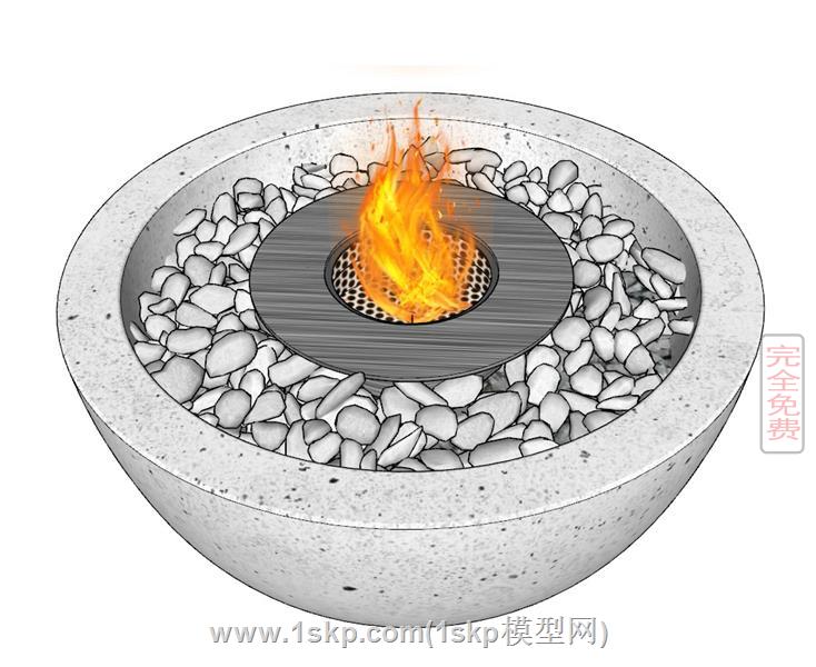 石子火盆