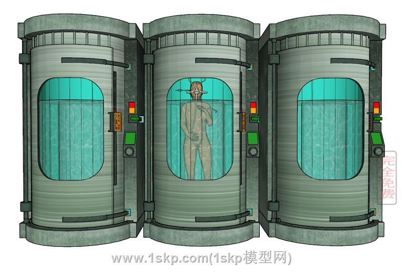 实验室科幻冬眠舱