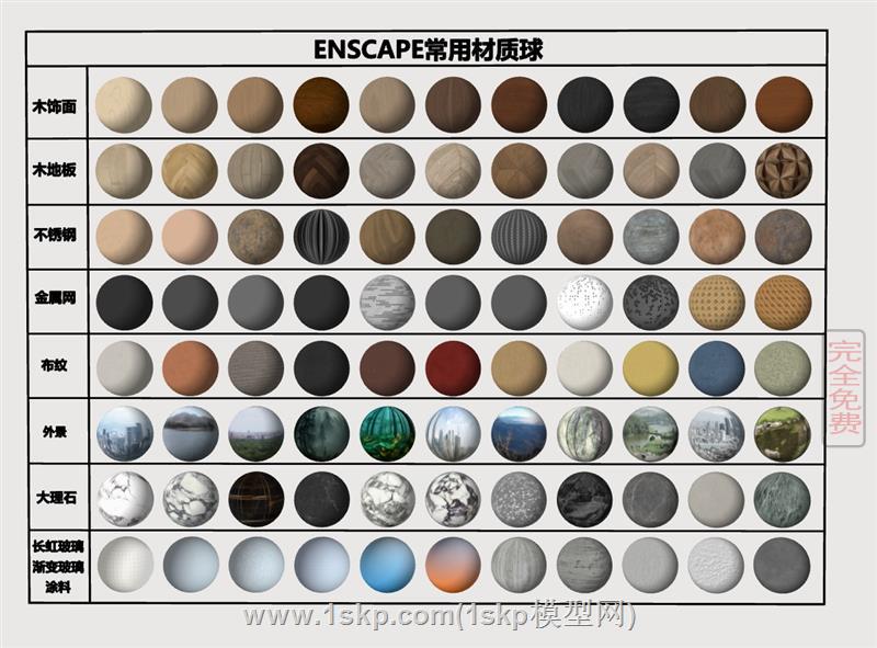 enscape材质球
