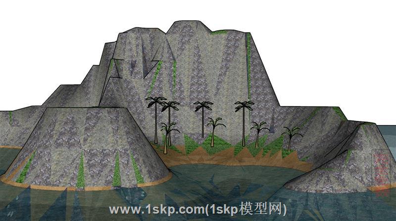 背景山绝壁山崖山体