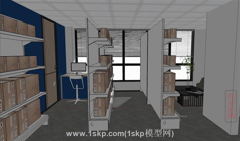 仓库保管室货物架