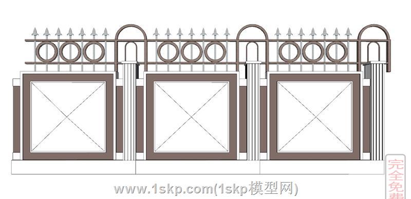 枪尖栏杆围墙