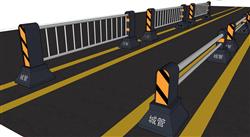 马路道路栏杆栅栏