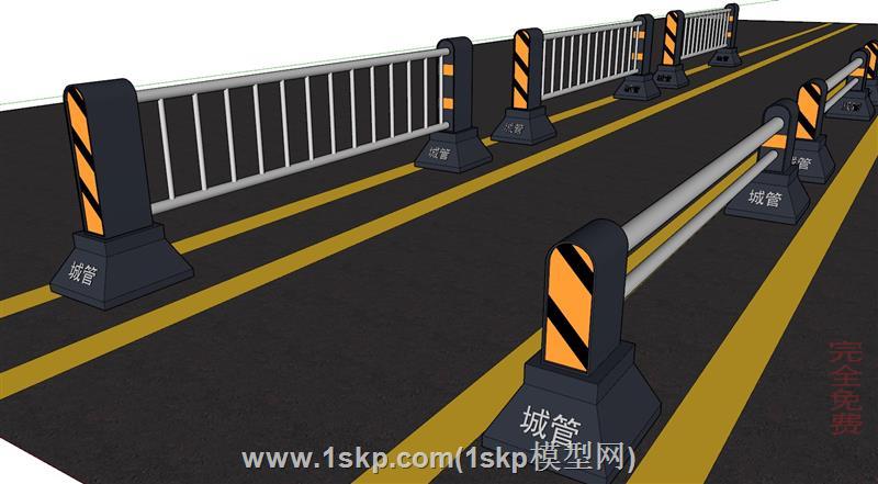 马路道路栏杆栅栏