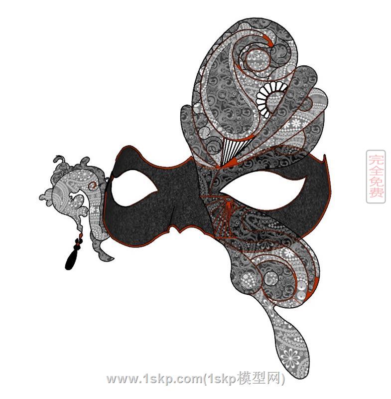 女士半遮脸面具