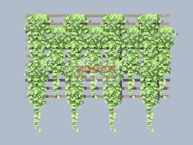 绿墙花架绿植墙SU模型