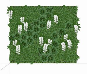 绿植墙绿墙花架SU模型