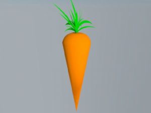 蔬菜胡萝卜红萝卜SU模型 免费sketchup模型下载