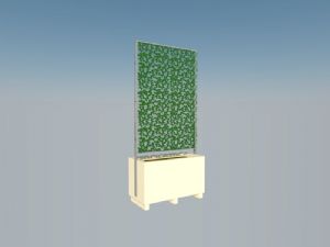 绿植墙种植箱SU模型 免费sketchup模型下载
