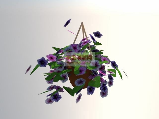 吊篮植物装饰SU模型
