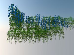 紫藤爬山虎爬藤植物SU模型