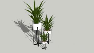 盆景盆栽植物SU模型