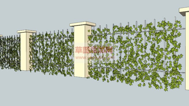 SKP爬山虎SU模型