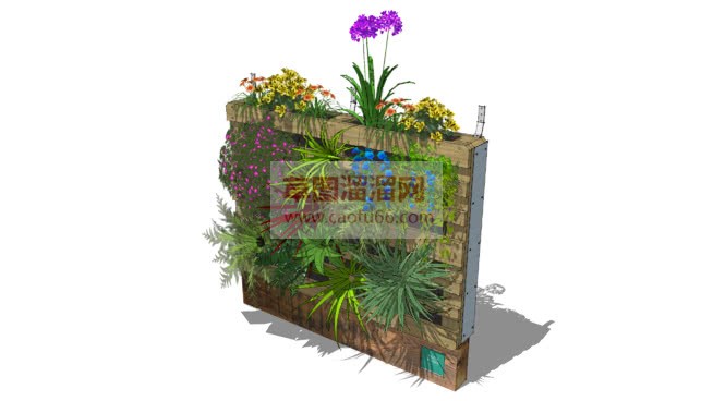 植物墙+植物SU模型
