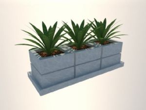 花箱花池盆栽SU模型