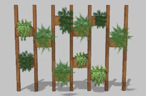 绿植架怎么装SU模型