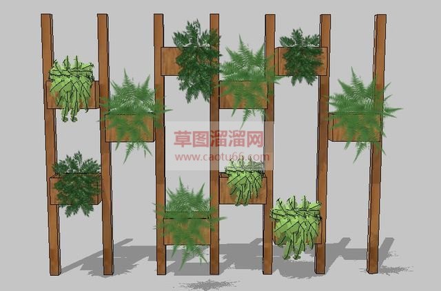 绿植架怎么装SU模型