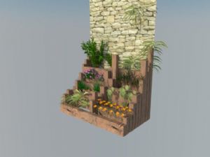 木板搭建的植SU模型
