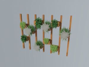 观赏植物墙植SU模型
