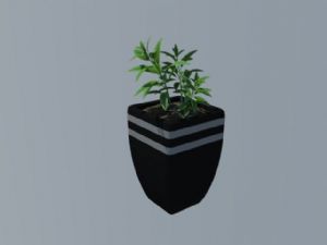花盆盆栽盆景SU模型