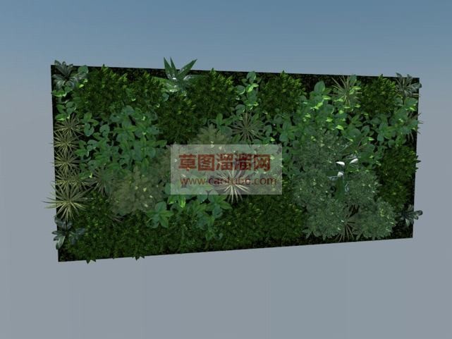 绿植墙植物墙SU模型