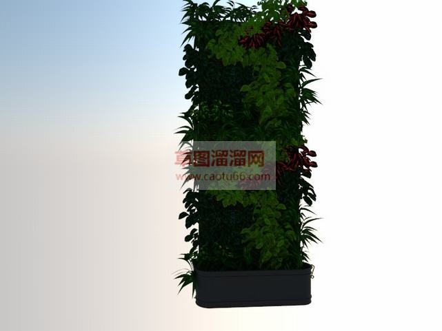 精细植物墙绿SU模型