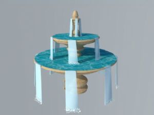 欧式水景大型SU模型