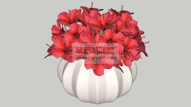 花盆花瓶装饰SU模型