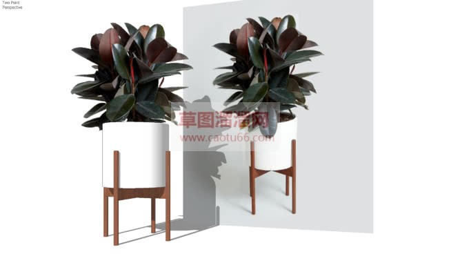 怎么画高脚花SU模型