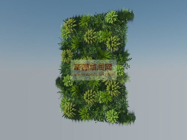 绿植墙植物墙SU模型