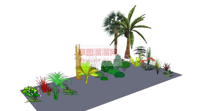 植物素材百度SU模型