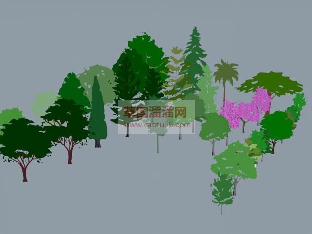 怎么种二维树SU模型