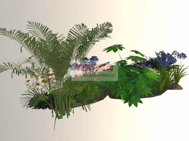 怎么做草丛堆SU模型