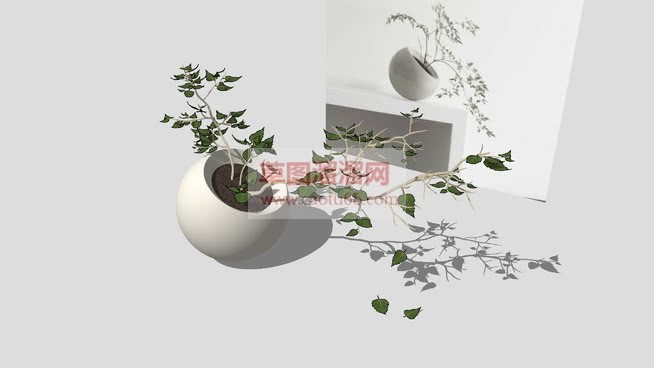 用怎么做花盆SU模型