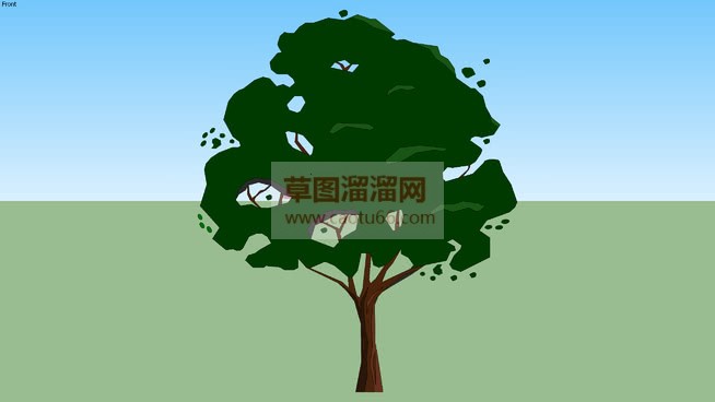 2D2D树植SU模型