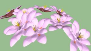 桃花花瓣SU模型
