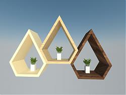 格子植物架免SU模型